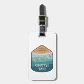 ファイアアイランドナショナルシーショアニューヨークシーグルス ラゲッジタグ (正面縦)