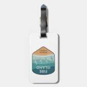 ファイアアイランドナショナルシーショアニューヨークシーグルス ラゲッジタグ (裏面縦)