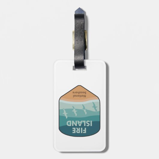 ファイアアイランドナショナルシーショアニューヨークシーグルス ラゲッジタグ (裏面縦)