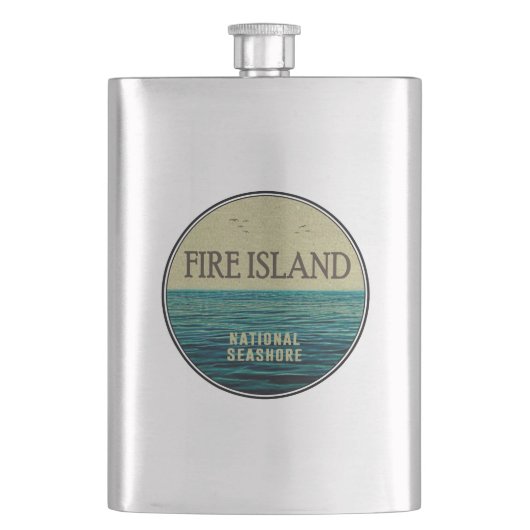 ファイアアイランドナショナルシーショアニューヨーク海鳥 フラスク (正面)