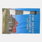 ファイアアイランドライトハウスニューヨークティータオル キッチンタオル (横)