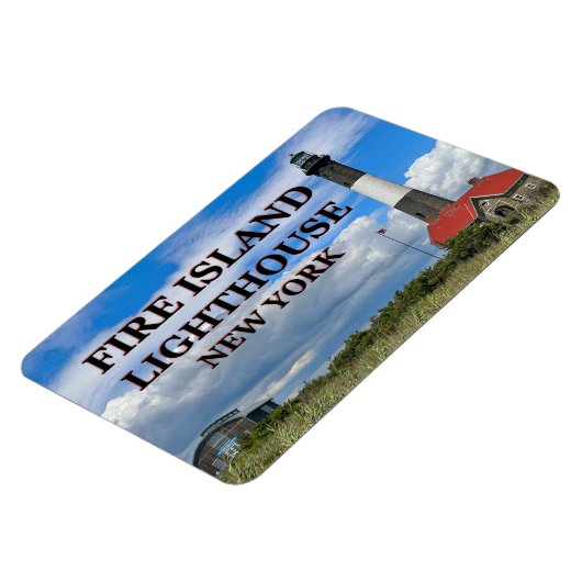 ファイアアイランドライトハウスニューヨークフレキシマグネット マグネット (左側)