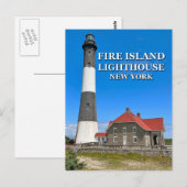 ファイアアイランドライトハウスニューヨークポストカード ポストカード (正面/裏面)