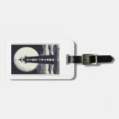 ファイアアイランドライトハウスニューヨークムーン ラゲッジタグ (正面横)