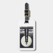 ファイアアイランドライトハウスニューヨークムーン ラゲッジタグ (正面縦)