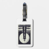 ファイアアイランドライトハウスニューヨークムーン ラゲッジタグ (裏面縦)