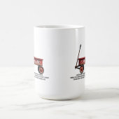 ファイアアイランドレトロレッドワゴンビーチ夏休み コーヒーマグカップ (中央)