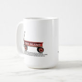 ファイアアイランドレトロレッドワゴンビーチ夏休み コーヒーマグカップ (正面左)