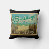 ファイアアイランド装飾用クッションビーチヴィンテージ クッション (裏面)
