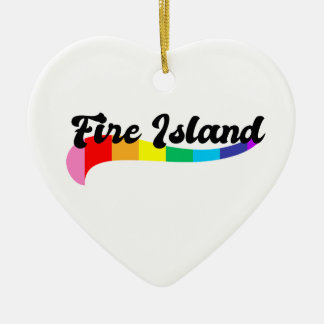 ファイアアイランド ゲイ プライド クィア ビーチ LGBTQ 旅行 セラミックオーナメント