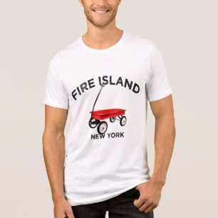 ファイアアイランド 赤い荷車 ニューヨーク 夏休み LI トライブレンドTシャツ