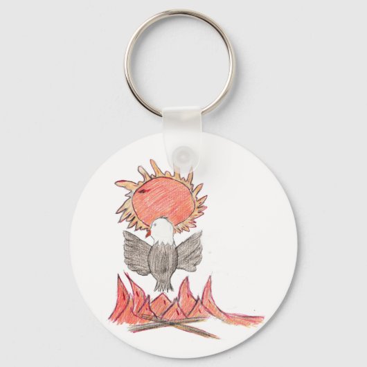 ファイアイーグル キーホルダー (正面)