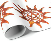 ファイアウィッカサン&星形五角形 ラッピングペーパー (ロールコーナー)