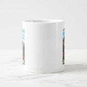 ファイアウィード&マウンテンズ-アラスカ、ユーコン ジャンボコーヒーマグカップ (正面)