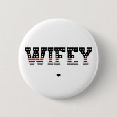 ファイアウィー薄い赤線ファイアファイアマン妻 缶バッジ (正面)