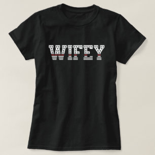 ファイアウィー薄い赤線ファイアファイアマン妻 Tシャツ
