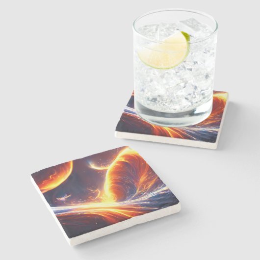 ファイアウォーター宇宙 ストーンコースター (横)