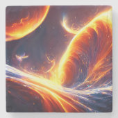 ファイアウォーター宇宙 ストーンコースター (正面)