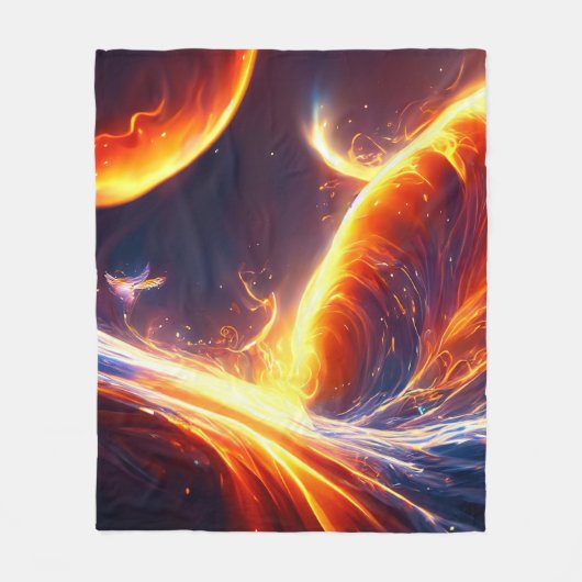 ファイアウォーター宇宙 フリースブランケット (正面)