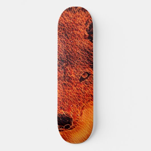 ファイアウルフエアブラシエレメントカスタムプロパークボード スケートボード (正面)