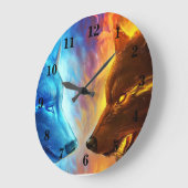 ファイアウルブズの壁時計 ラージ壁時計 (傾斜)