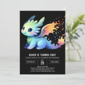 ファイアエレガントブリージングドラゴン誕生日 招待状 (スタンド正面)