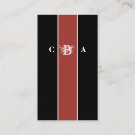 ファイアエレガントワールモノグラム名刺 名刺