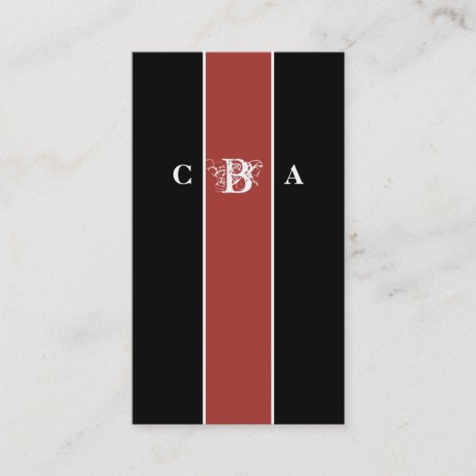 ファイアエレガントワールモノグラム名刺 名刺 (正面)