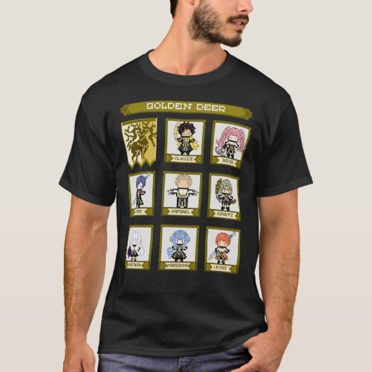 ファイアエンブレムスリーハウスゴールデンディアハウスピクセルP Tシャツ (正面)