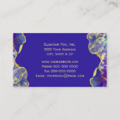 ファイアオパールと金ゴールド 名刺 (裏面)