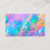 ファイアオパールのテクスチャ名刺 名刺 (正面)