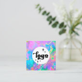 ファイアオパールの名刺 スクエア名刺 (スタンド正面)