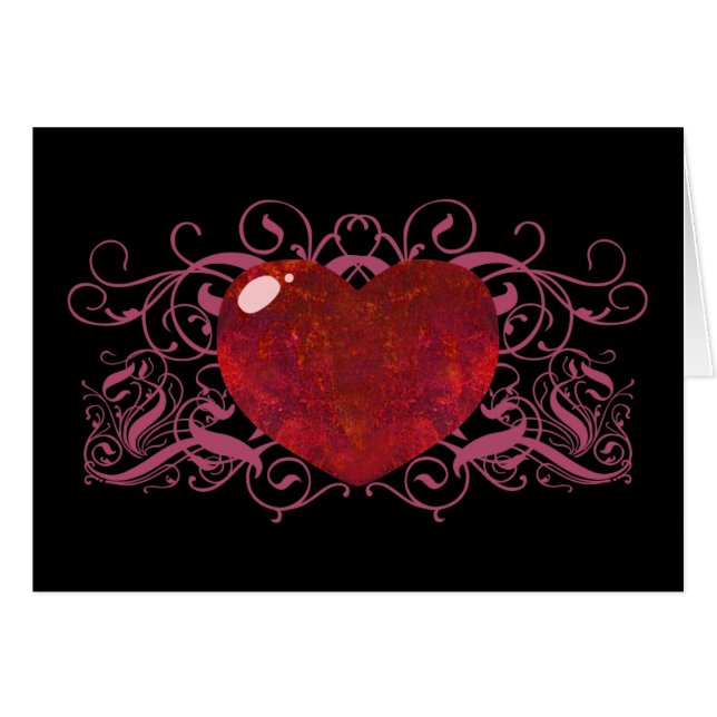 ファイアオパールハート (正面横)