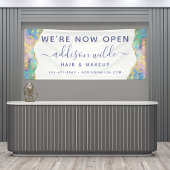 ファイアオパールレインボージェムストーンビジネスバナー 横断幕