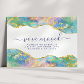 ファイアオパールレインボージェムストーンビジネスムービング 案内ポストカード