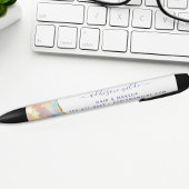 ファイアオパールレインボージェムストーンビジネス 黒ボールペン