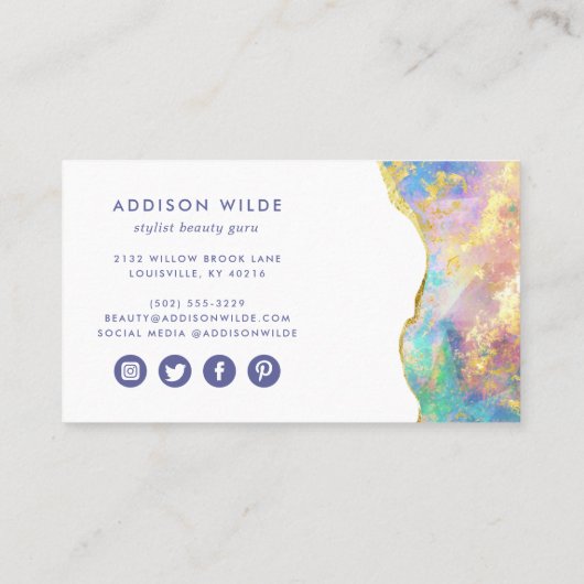 ファイアオパール 名刺 (裏面)