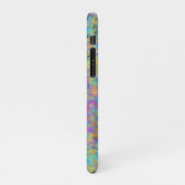 ファイアオペルジェムストーンフェイク金ゴールド虹色 iPhoneケース (左側)