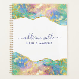 ファイアオペルレインボージェムストーンビジネス プランナー手帳