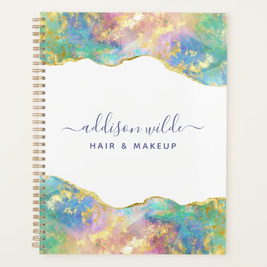 ファイアオペルレインボージェムストーンビジネス プランナー手帳 (正面)