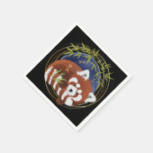 ファイアキツネレッドパンダ紙ナプキン スタンダードカクテルナプキン (角)