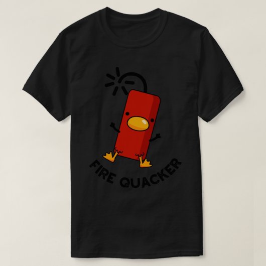 ファイアクカおもしろいー花火パン1 Tシャツ (デザイン正面)