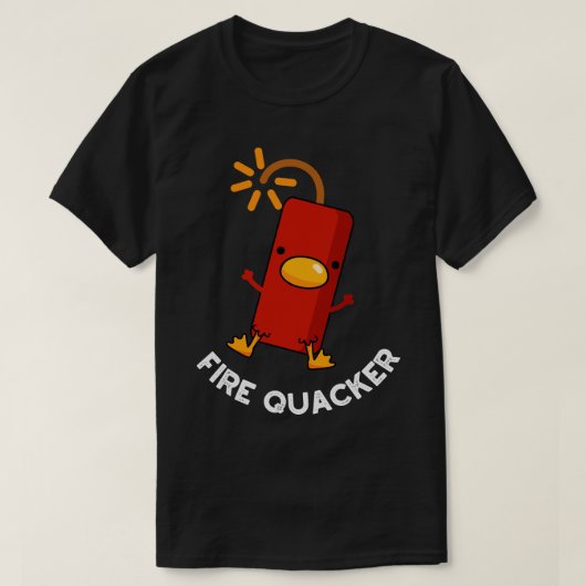 ファイアクカおもしろいー花火パン Tシャツ (デザイン正面)