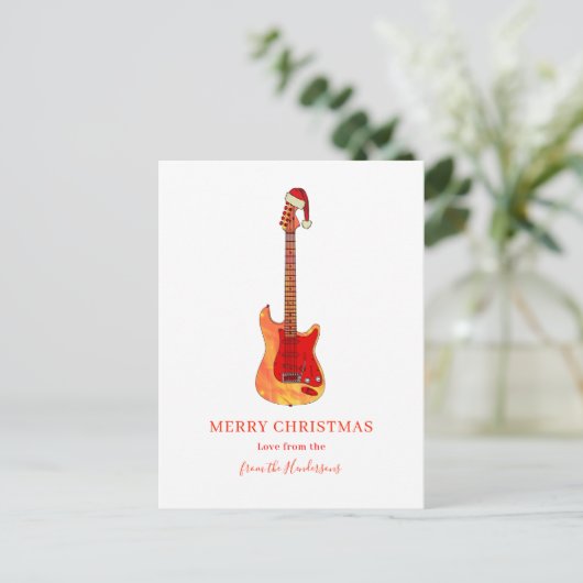 ファイアクールギターメリークリスマス シーズンポストカード (スタンド正面)