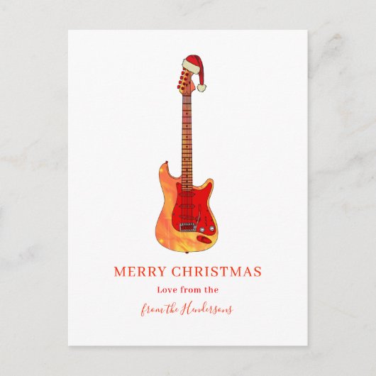 ファイアクールギターメリークリスマス シーズンポストカード (正面)