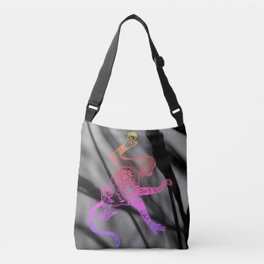 ファイアサイケデリックマンダラモンキーバッグ クロスボディバッグ (正面)