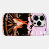 ファイアサイドのエレガンスはっきりした:炎プリントデザイン Case-Mate iPhoneケース (裏面 (横))