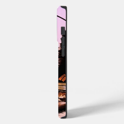 ファイアサイドのエレガンスはっきりした:炎プリントデザイン Case-Mate iPhoneケース (裏面 / 左)