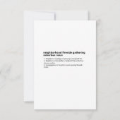 ファイアサイドのSのMores収集デジタルダウンロード 招待状 (裏面)