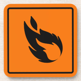 ファイアサイン懸命プラスチックコースター コースター